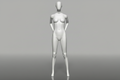 Female Retail Display Mannequin - Anthracite Grey (7016)