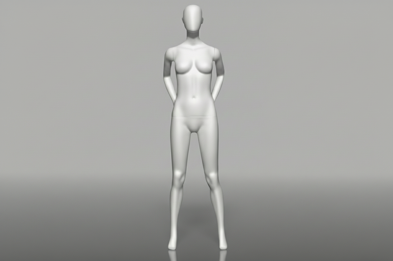 Female Retail Display Mannequin - Anthracite Grey (7016)