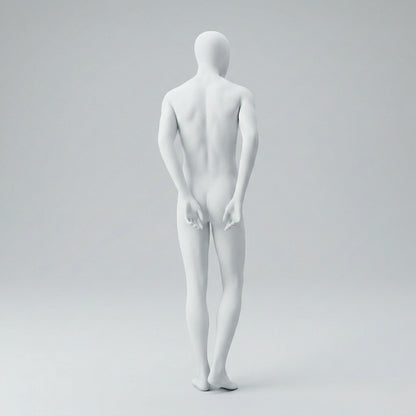 Male Mannequin Arms Behind Back - Anthracite Grey (7016)