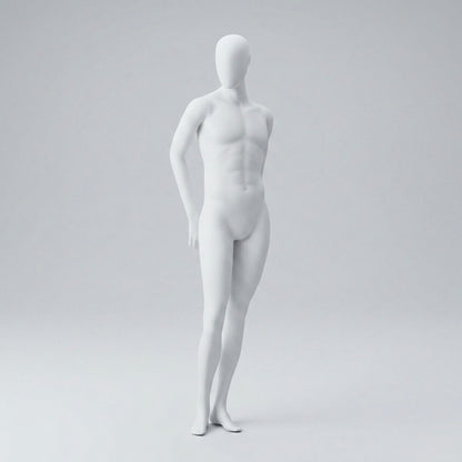 Male Mannequin Arms Behind Back - Anthracite Grey (7016)