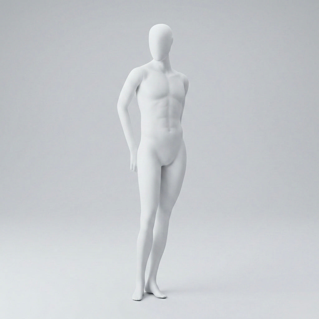 Male Mannequin Arms Behind Back - Anthracite Grey (7016)