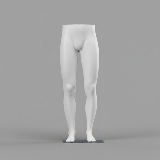 Male Straight Legs Mannequin - Light Grey (7046)