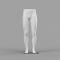 Male Straight Legs Mannequin - Light Grey (7046)