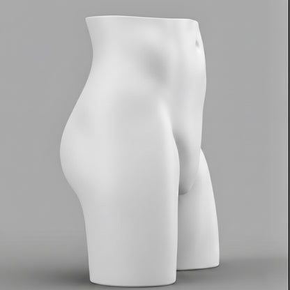 Male Hips Mannequin with Base & Pole - Light Grey (7046)