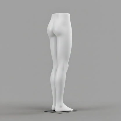 Male Raised Legs Mannequin - Light Grey (7046)