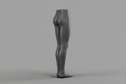 Male Raised Legs Mannequin - Dark Grey (7043)