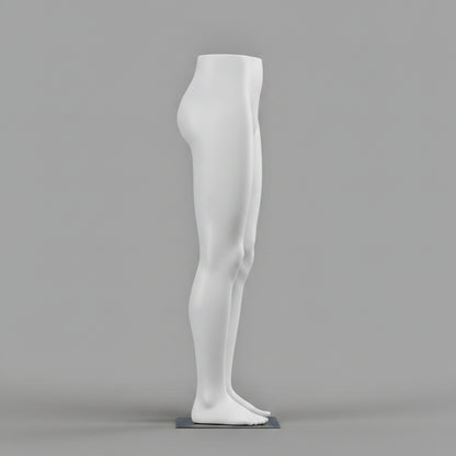 Male Raised Legs Mannequin - Light Grey (7046)