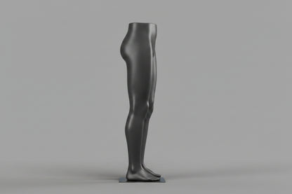 Male Raised Legs Mannequin - Dark Grey (7043)