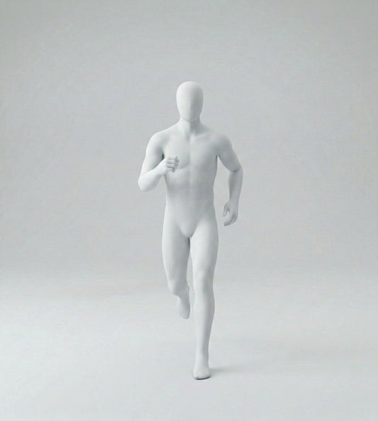 Male Runner Mannequin - Dark Grey (7043)