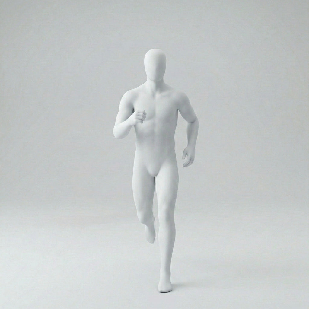 Male Runner Mannequin - Dark Grey (7043)