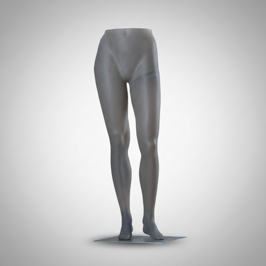 Female Legs Mannequin with Stand - Iron Ore Grey