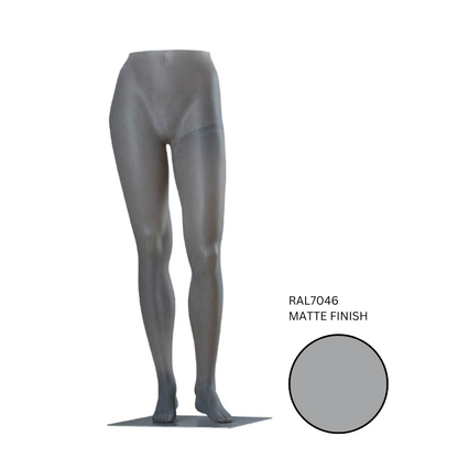Female Legs Mannequin with Stand - Iron Ore Grey