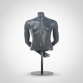 Youth Bust Mannequin – RAL 7046 (Light Grey)