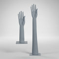 Male Long Hand Display - Light Grey (RAL 7046)