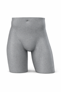 Male Hips Mannequin with Base & Pole - Grey Brush Effect