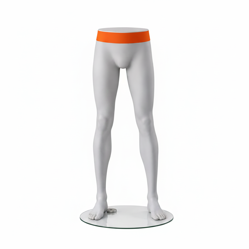 Male Display Legs - Orange Hip Accent & Dark Grey (RAL 7016)
